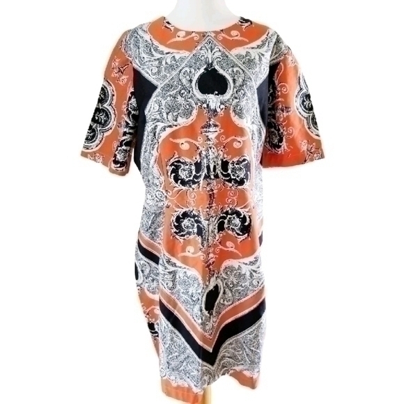 💥NWT💥 ASOS ORANGE SHIFT DRESS SZ 14 - Picture 1 of 4